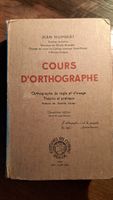 Ancien livre d'école - Cours d'Orthographe 1946, Bulle