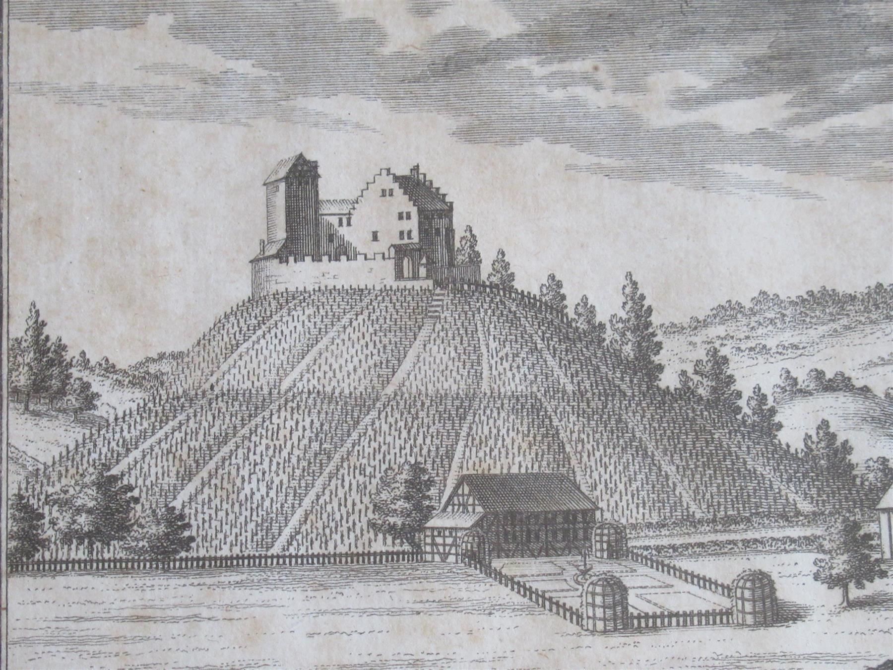 Incisioni: Gyrsperg Kupferstich Herrliberger 1755 – Usato da Adliswil venduto da buch_und_kunst 2