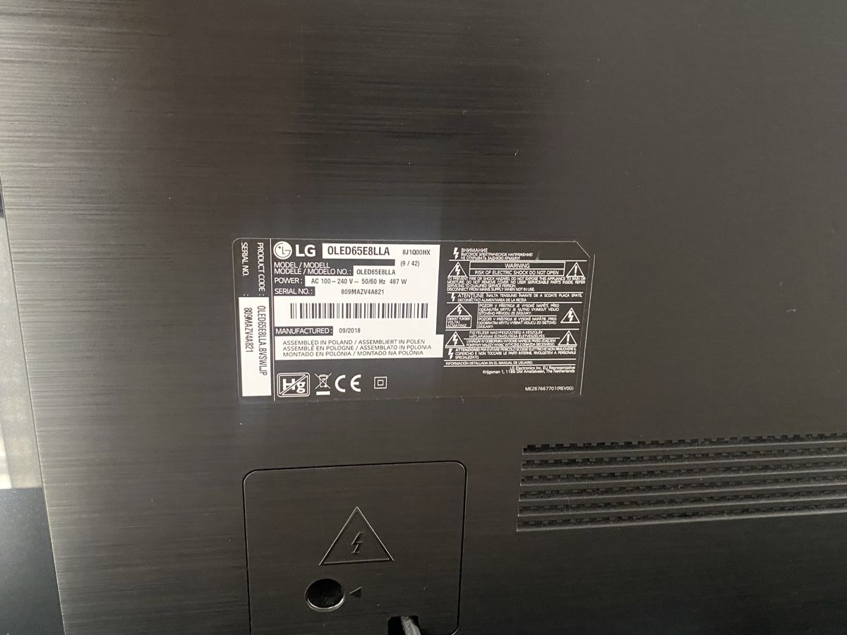 Televisori: LG OLED 65B8 4K Smart TV – Usato da Niederlenz venduto da Cristallina03 5