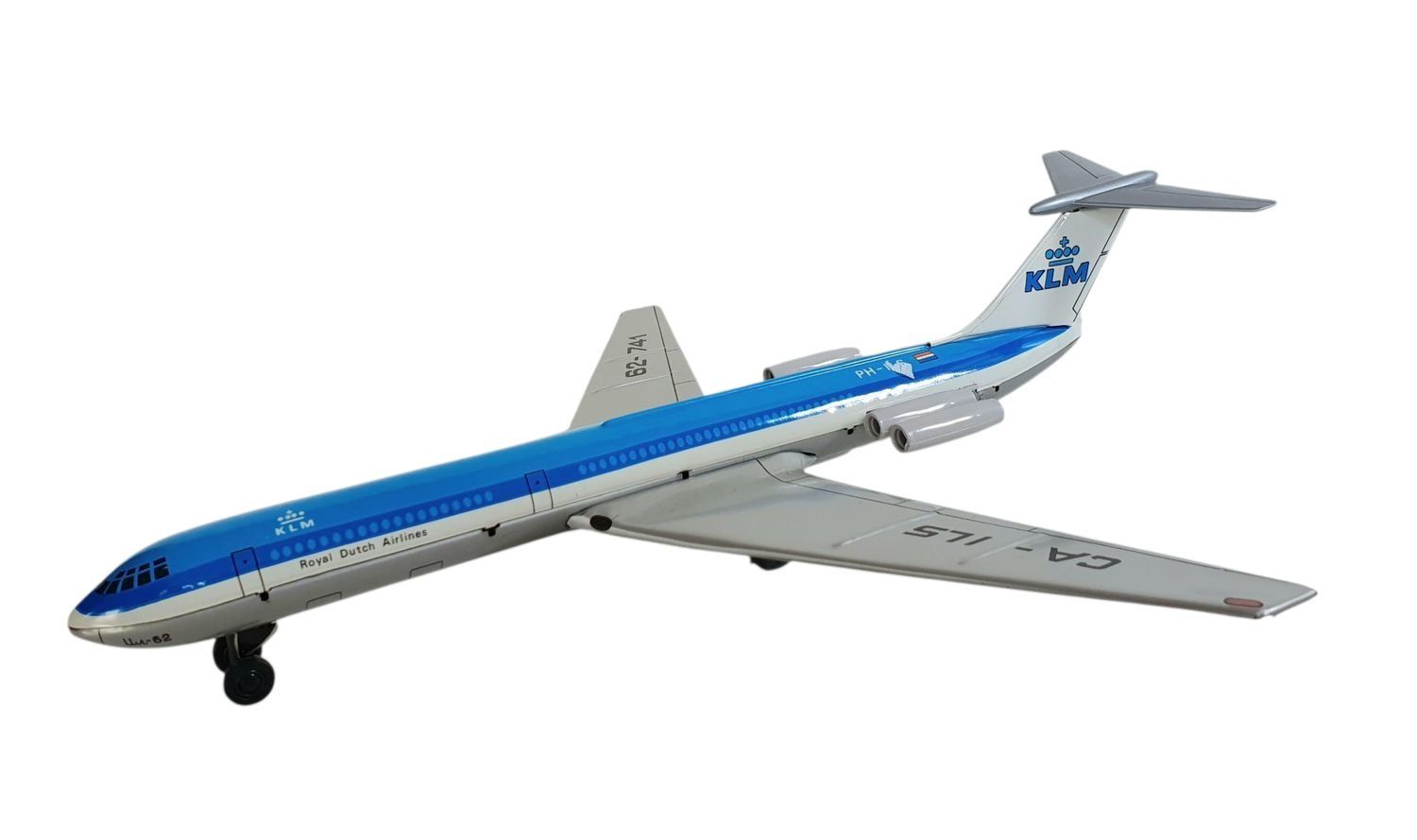 Giocattoli: KLM Blechflugzeug mit Friktionsantrieb OVP – Usato da Flawil venduto da JaguarXJSHE