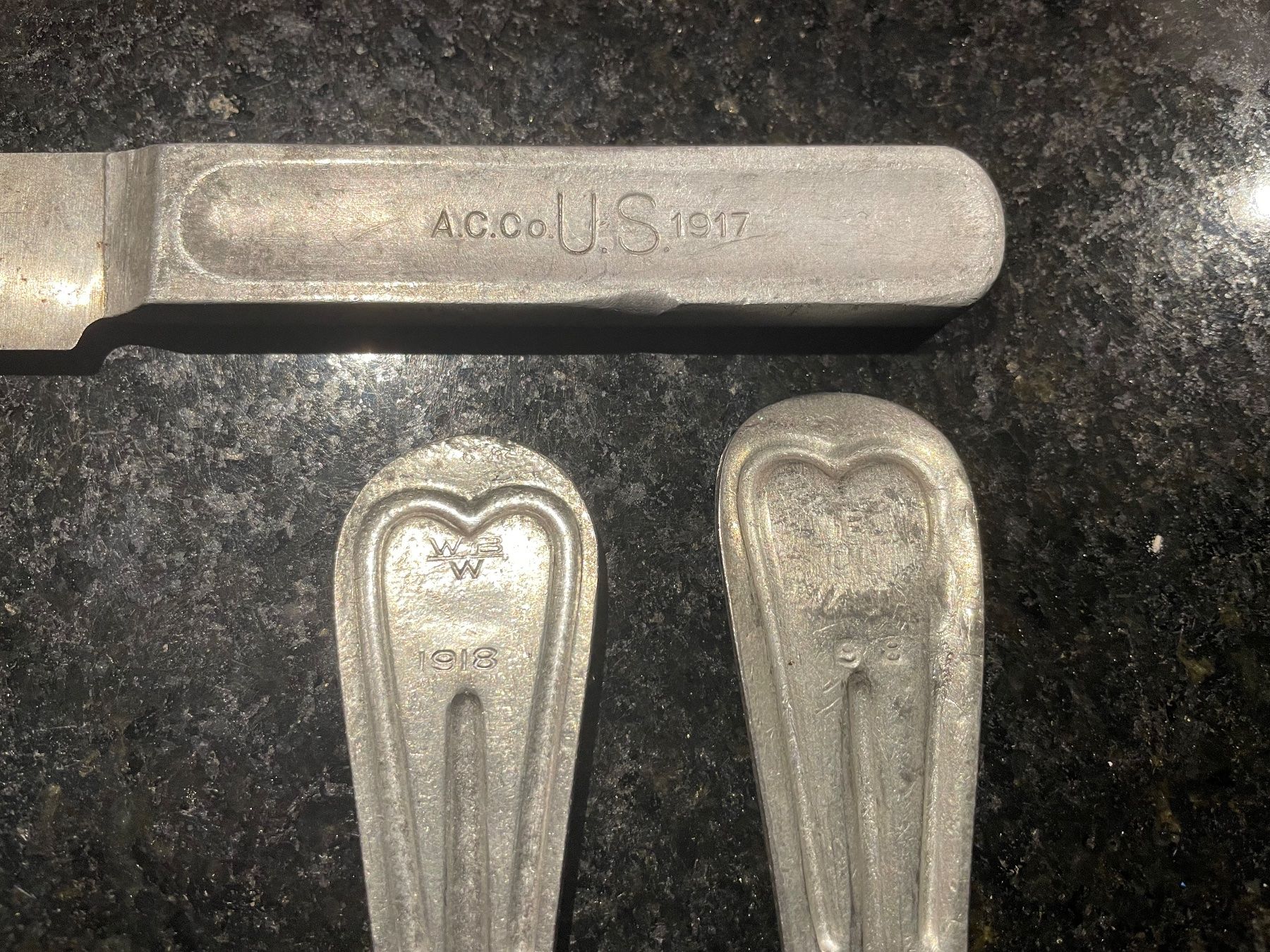 US Army Uniformi: Original WW1 / WW2 U.S. Army set mess kit – Usato da Oberbütschel venduto da Woodie2005 2