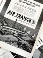Air France - 4 alte Werbungen / Anciennes réclames 1949/52