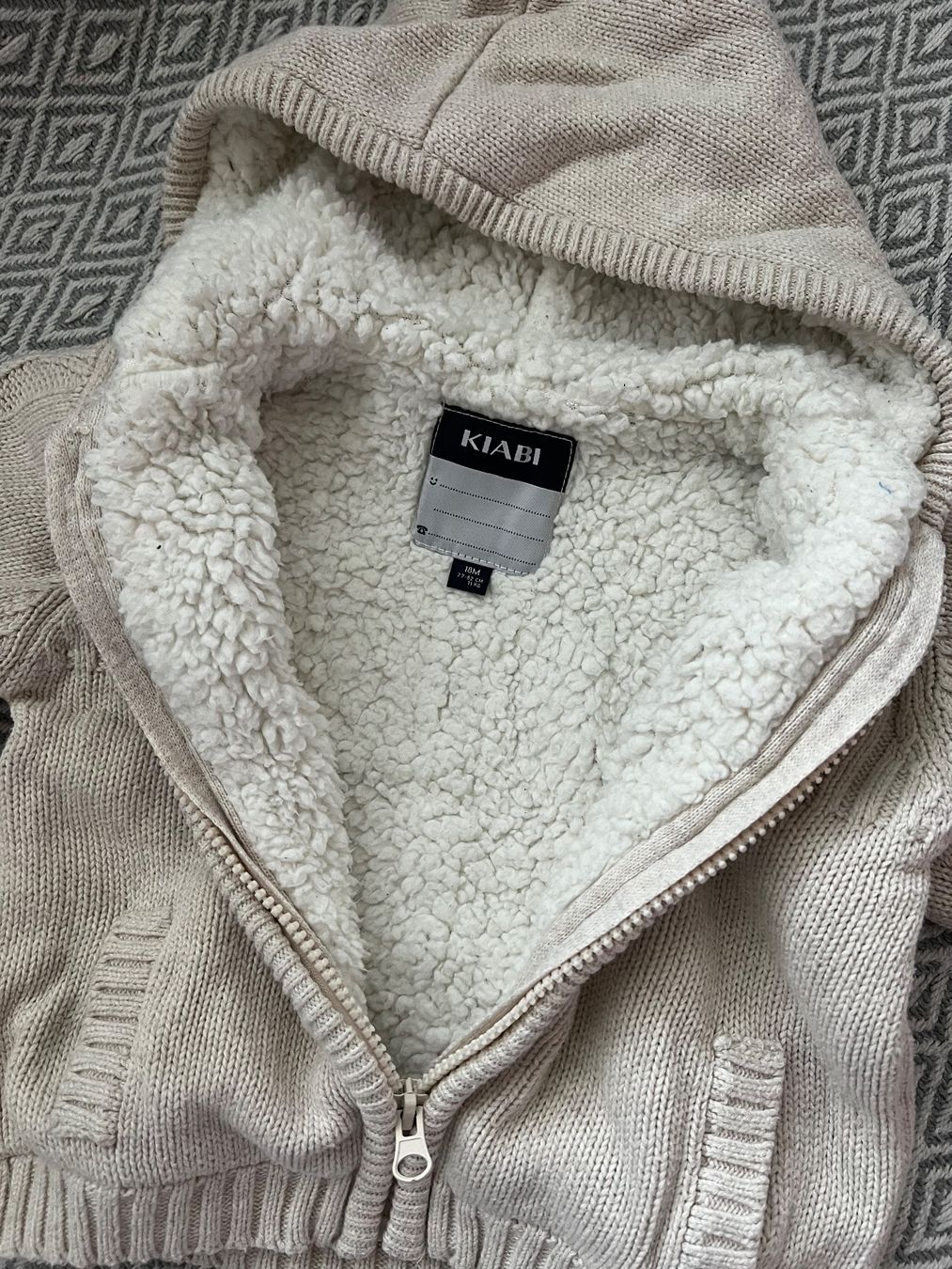 Giacche & Cappotti: KIABI DICKE FELL/STRICKJACKE GR 80 – Usato da Basel venduto da theo-g77 3