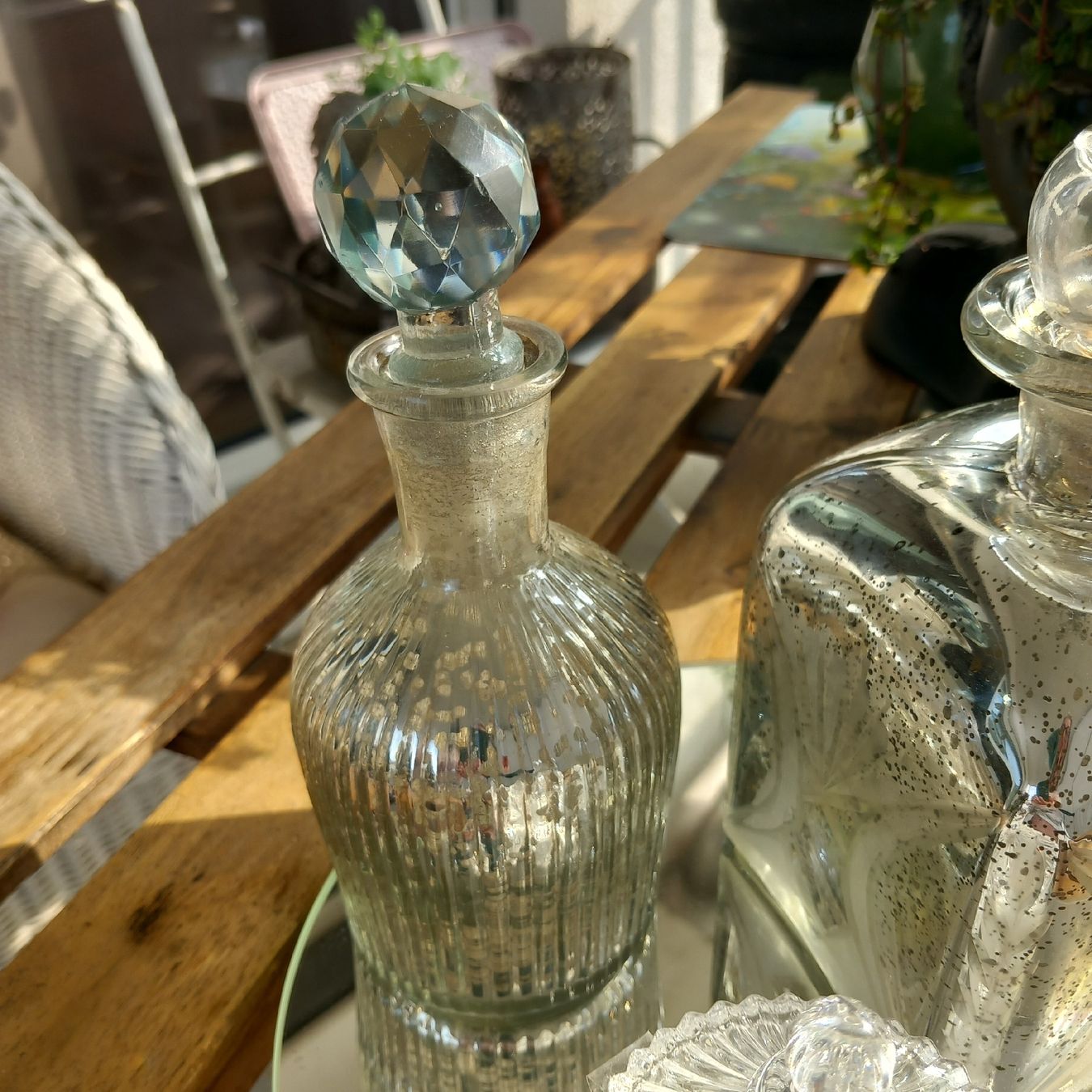 Flaconi: Zwei Glasflacon Bauernsilber u.ein Döseli / Vintage – Usato da Aegerten venduto da gismolini 5