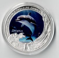 Dolphin_Underwater World Treasure Animals_Gedenkmedaille
