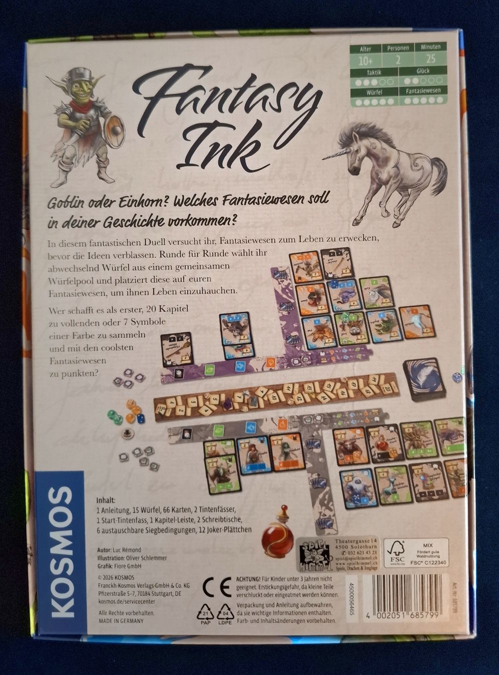 Kosmos Spiele: Spiel Fantasy Ink  – Gebraucht aus Solothurn von ferou 1