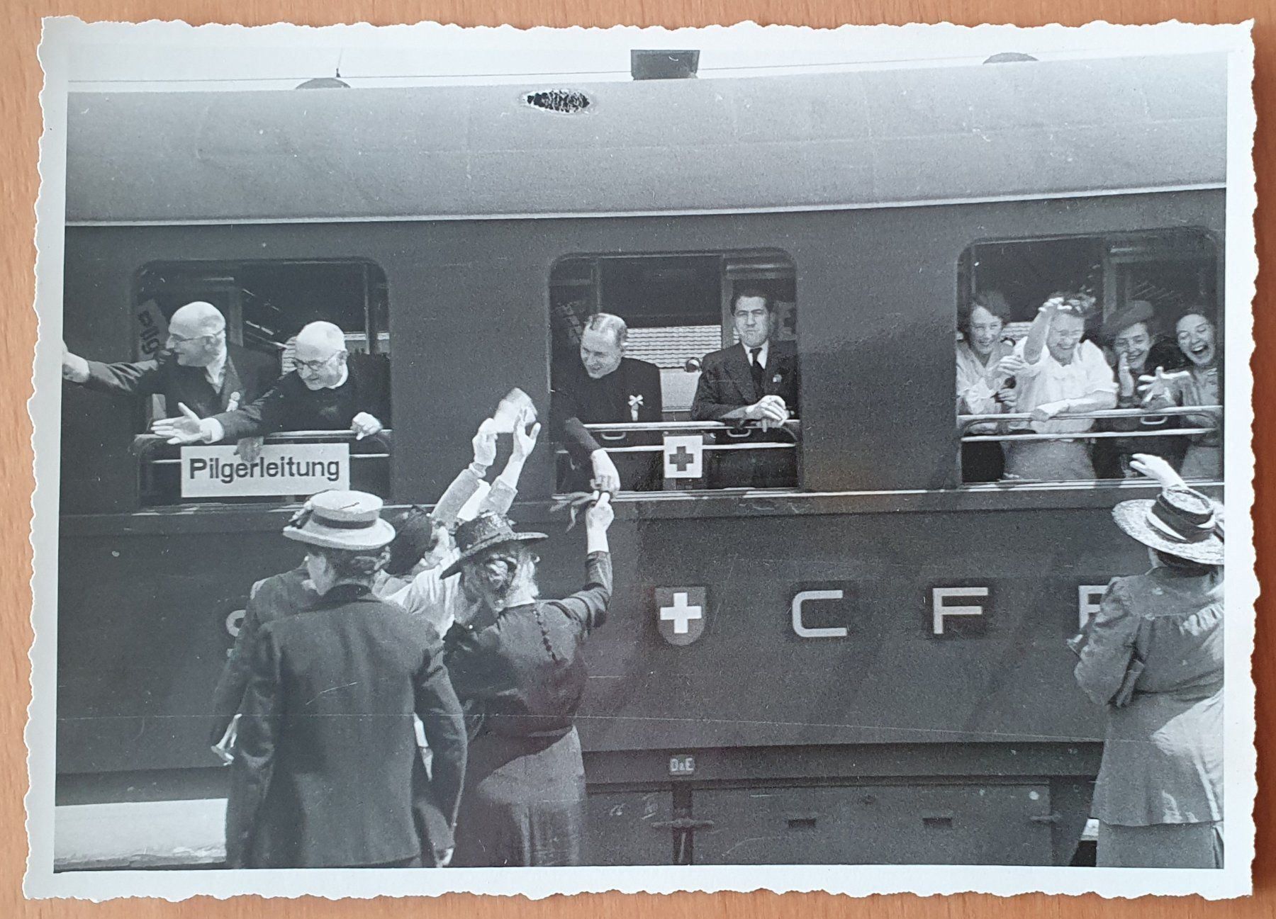 Cartoline postali: Abfahrt SBB/CFF Pilgerreise Rom 1947 – Usato da Kreuzlingen venduto da Rschweiz1