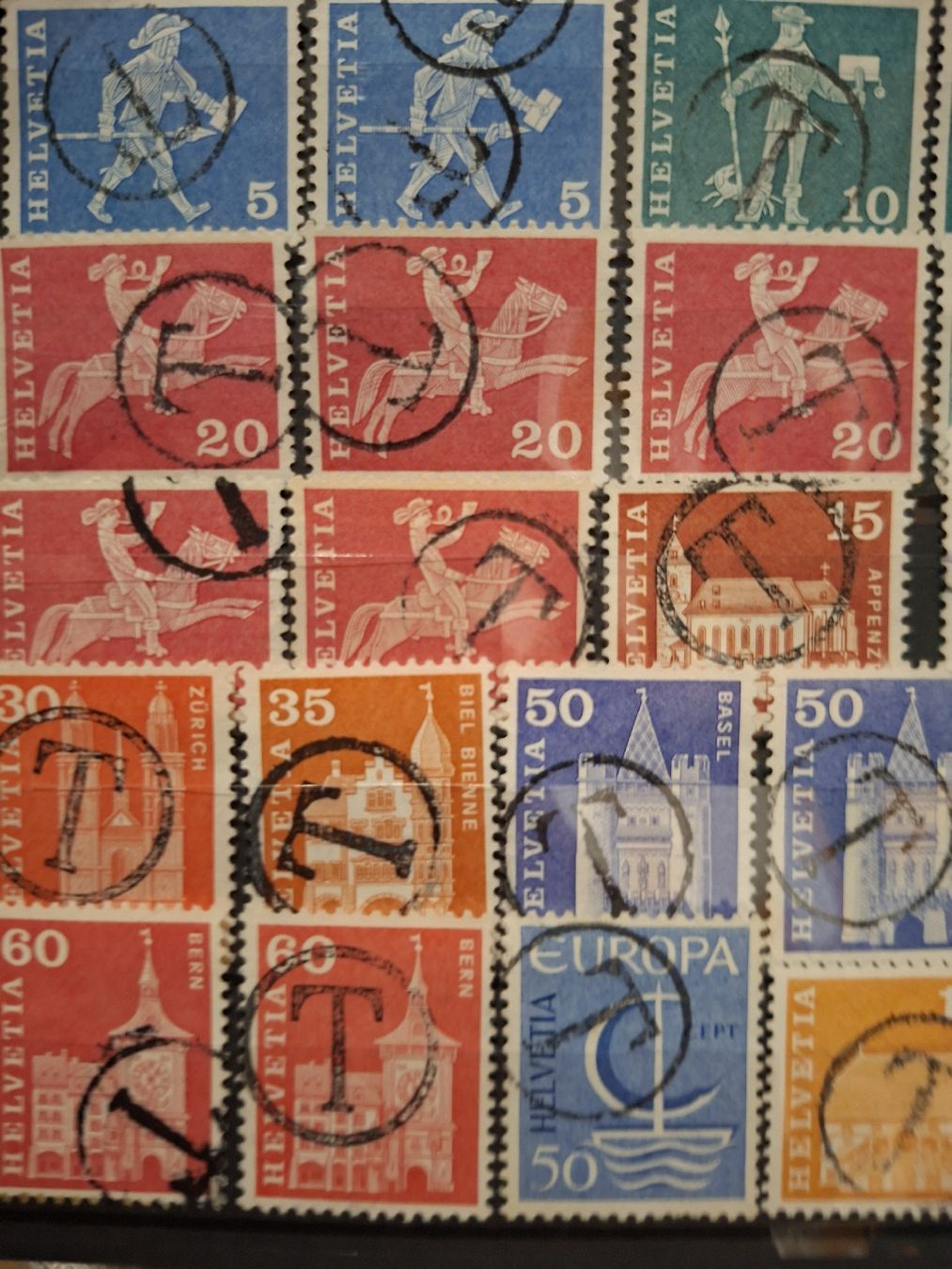 Tutti i francobolli: Lot mit schönen T - Stempel 36Stk  – Usato da Balgach venduto da SIMEON27 3