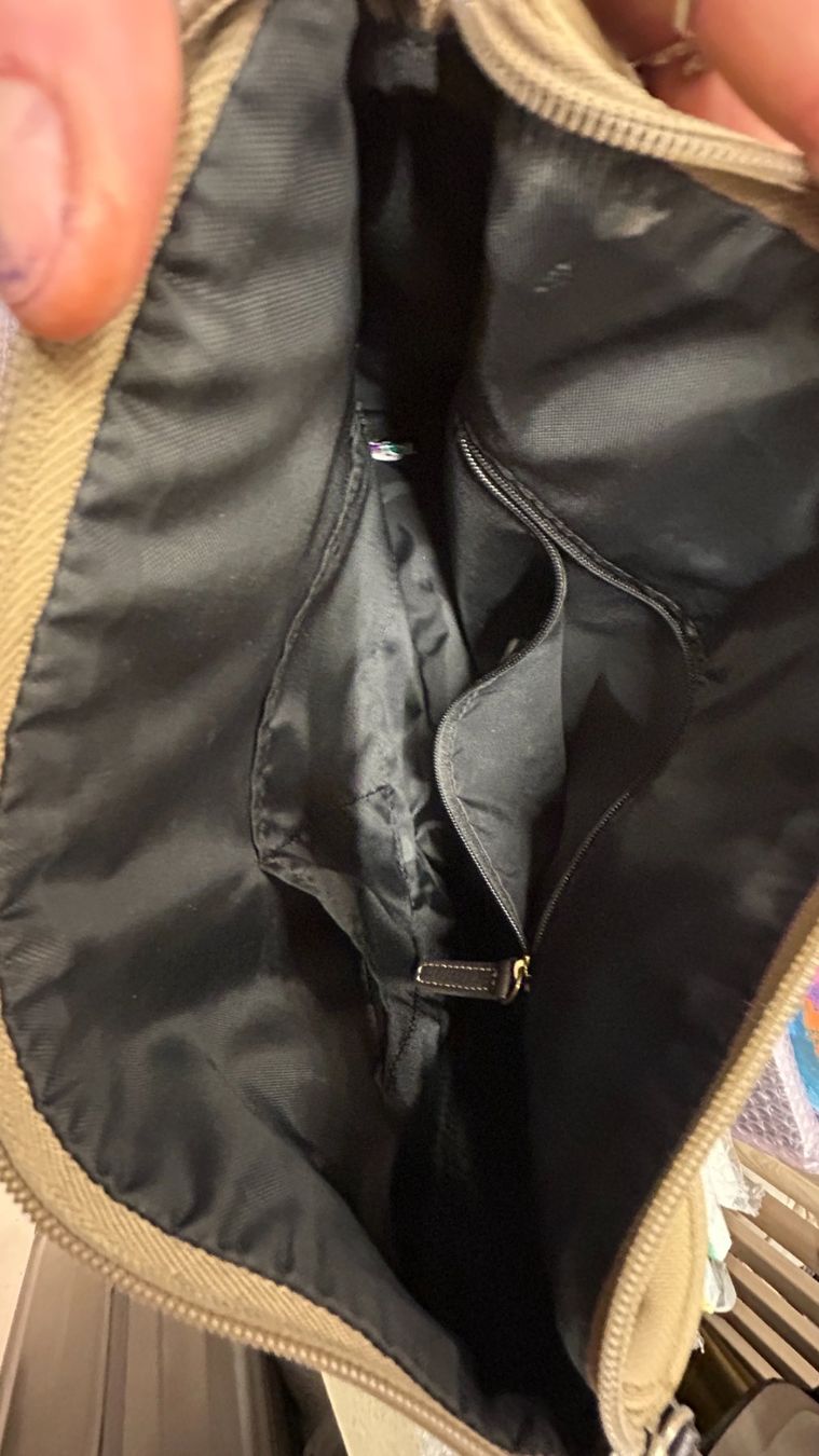 Brics Borse da donna: Bric's Handtasche beige mit Ledergriffen – Usato da Zürich venduto da srahpohl 2