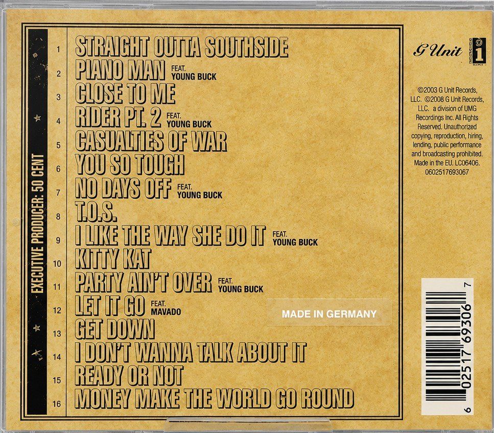CDs: CD G-Unit "T.O.S Terminate on Sight, Nr. 121 – Neu und originalverpackt aus Kottwil von Crazyrolf 1