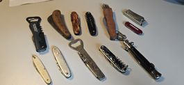 Alte Messer Lot, Victorinox, Solingen, etc.