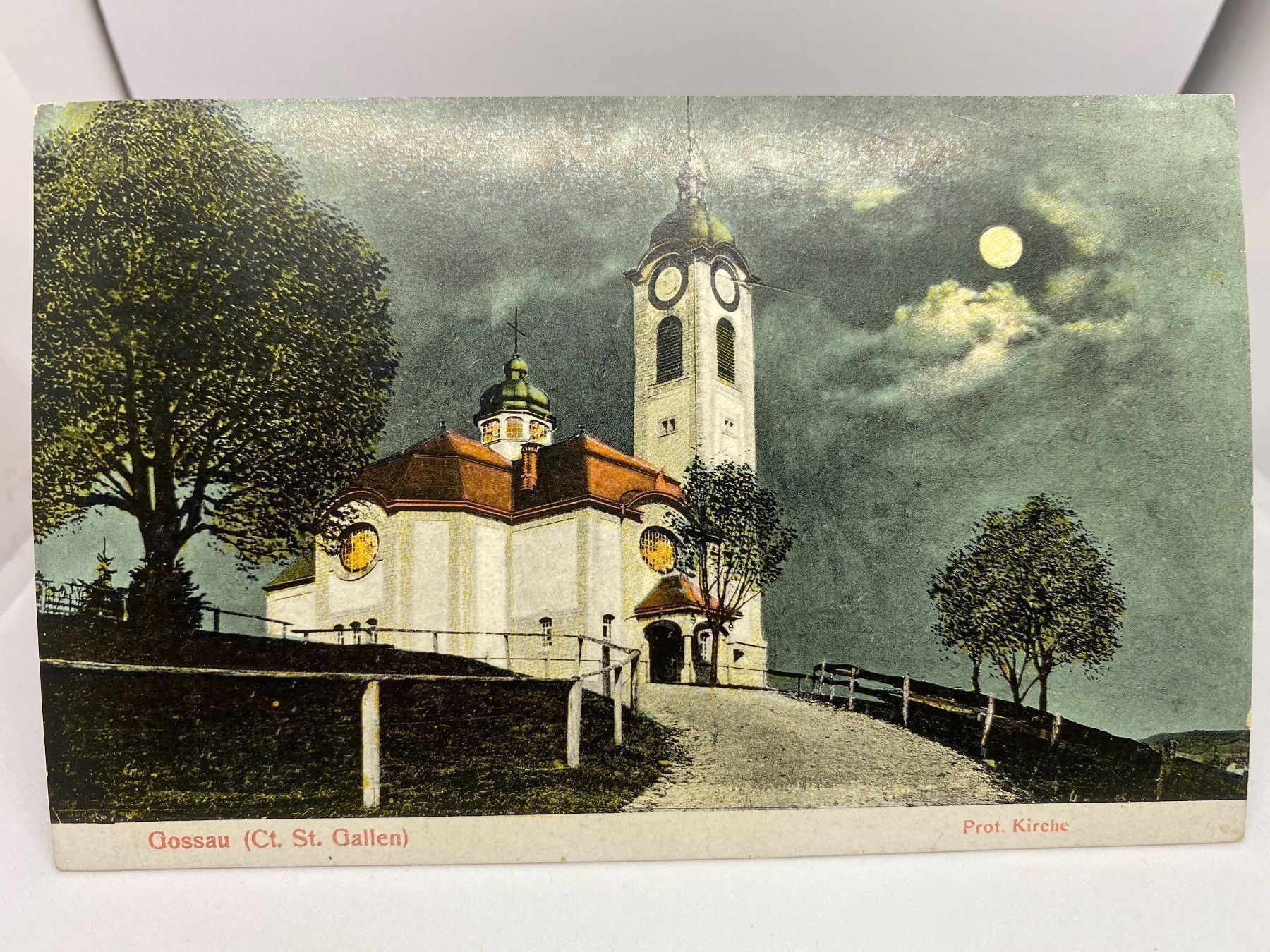 Cartes postales: AK Gossau SG, prot. Kirche – D'occasion à Herisau par Fissore