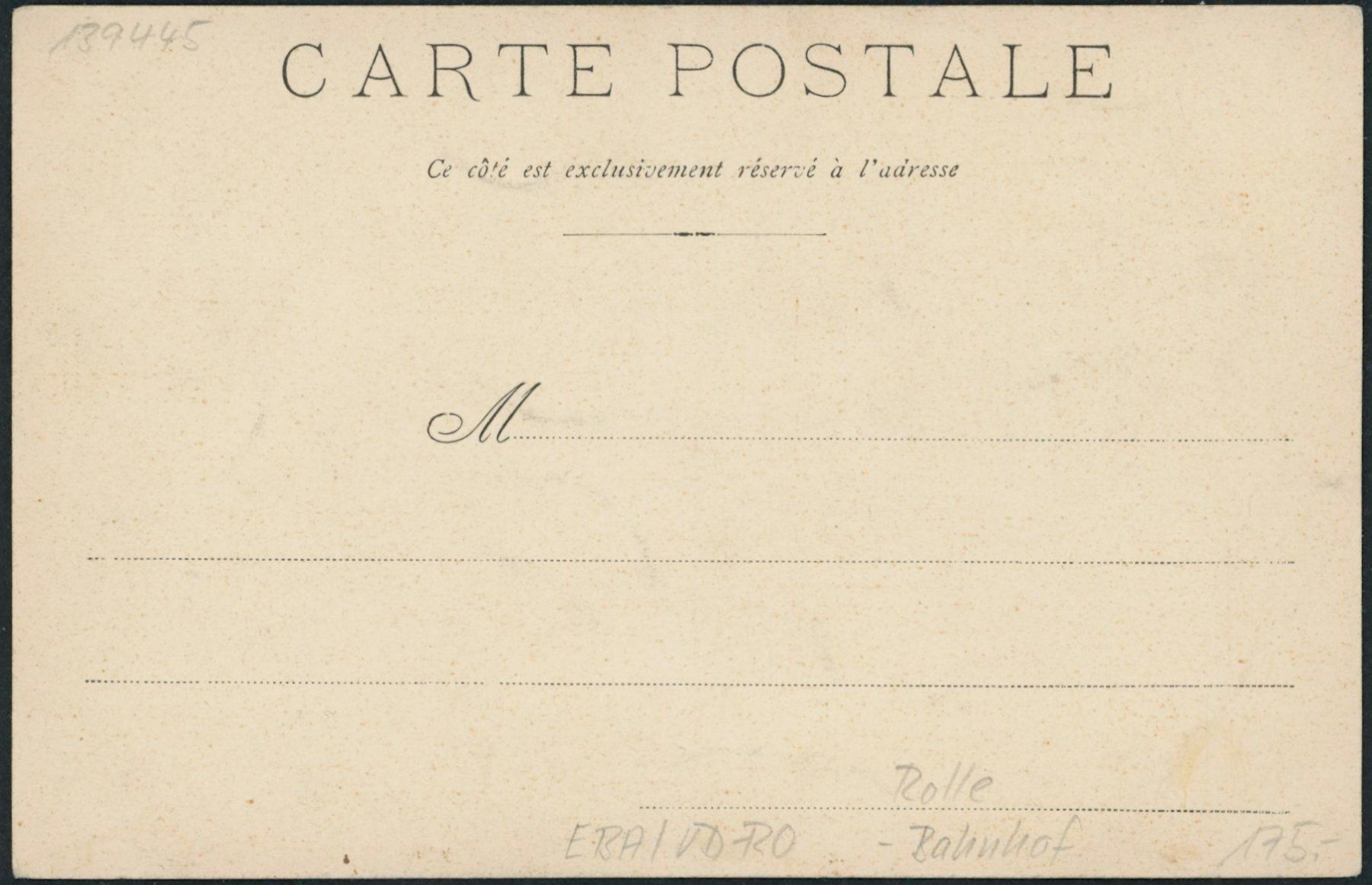 Cartoline postali: VD Rolle - Bahnhof - Bahn – Nuovo (secondo la descrizione) da Schindellegi venduto da leecollect 1