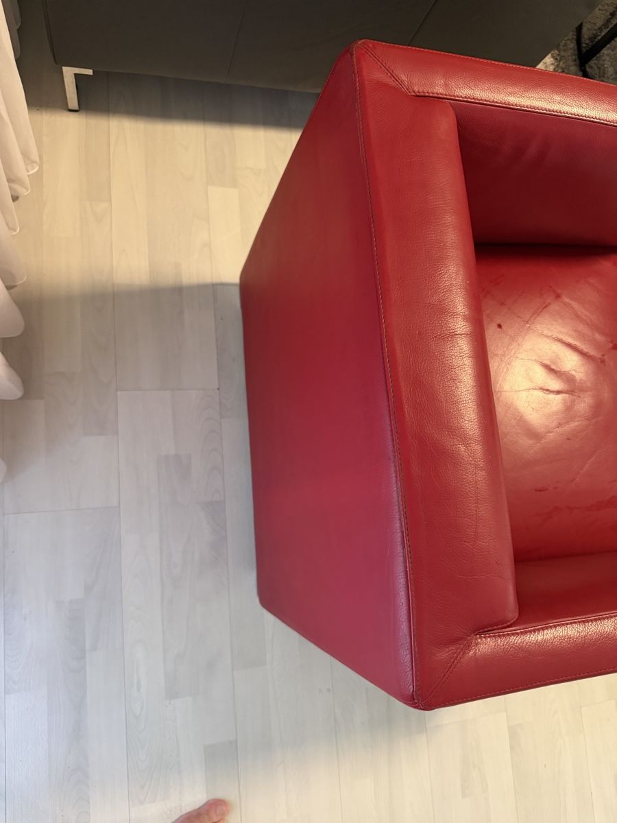 Wittmann Poltrone: Sessel Leder rot Wittmann  – Usato da Sursee venduto da Fion 1
