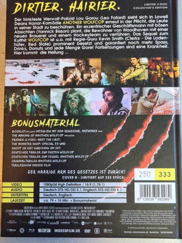 Tutti i DVDs: Another Wolfcop UNCUT! Mediabook – Nuovo (secondo la descrizione) da Oberkirch LU venduto da ThE_CoLLecTor666 1