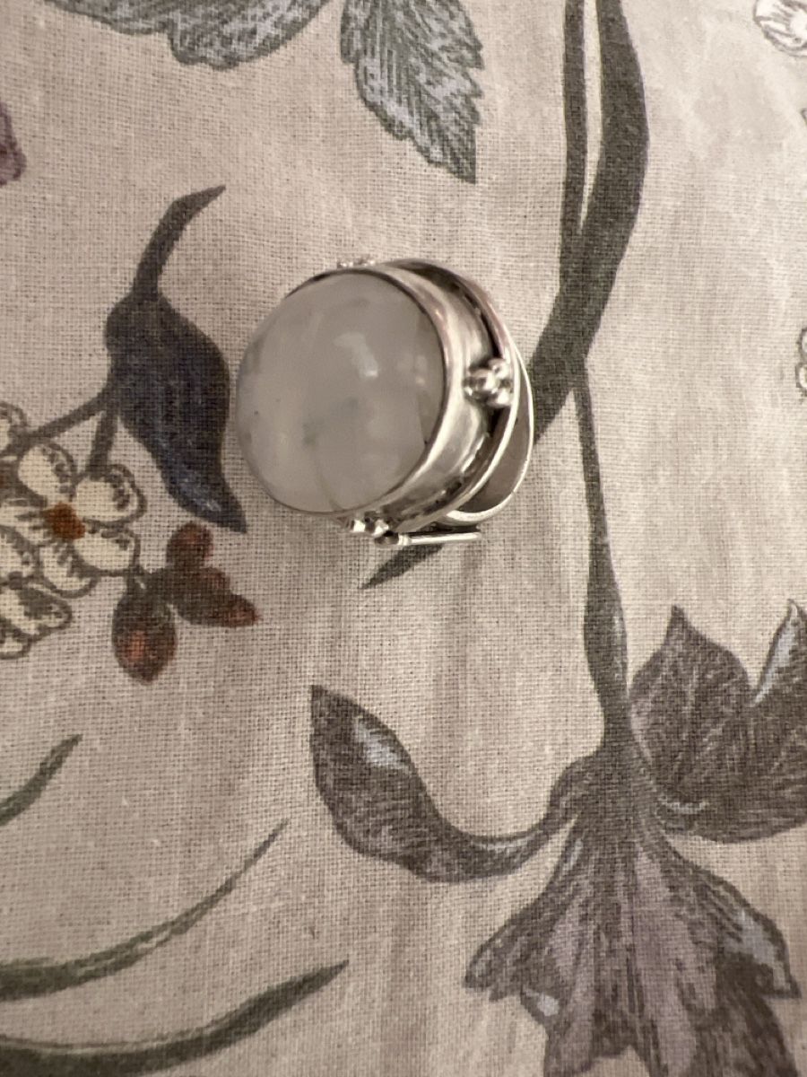Ringe: Mondstein Ring, 925er Silber, Vintage Stil – Gebraucht aus Luterbach von vatab 3