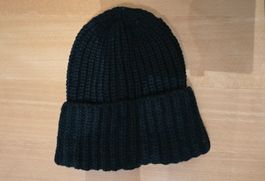 Basic Strick-Mütze - schwarz - Beanie