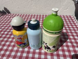 Trinkflaschen Set (3 Stk.) gebraucht leichte Gebrauchsspuren