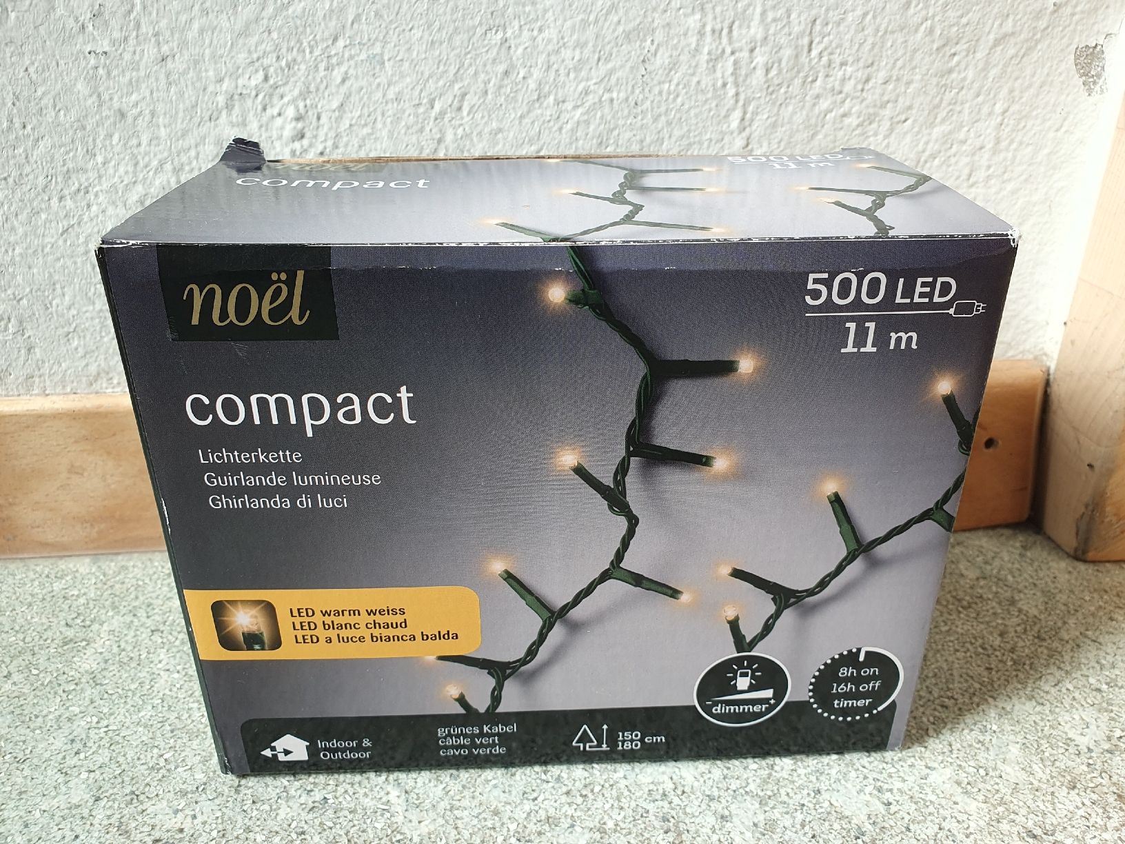Migros Ghirlande e barre luminose: Lichterkette Noël Compact, 500 LED / 11 m – Nuovo (secondo la descrizione) da Rothrist venduto da Desiree_Charlotte