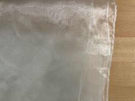 ORGANZA CREME IVORY 200 cm x 40 cm neu