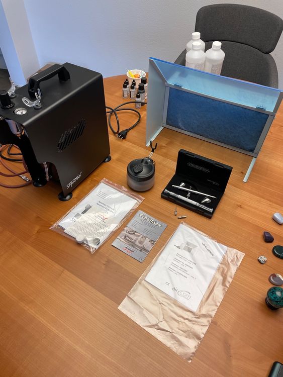 Airbrush Starterset Harder & Steenbeck mit Kompressor Kaufen auf Ricardo