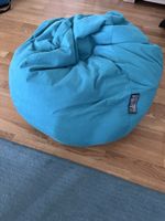 Sitzsack von Sitting Point in Türkis, kaum gebraucht