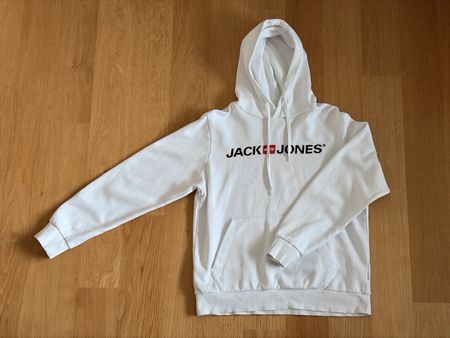 Jack Jones Hoodie Weiss Gr. M