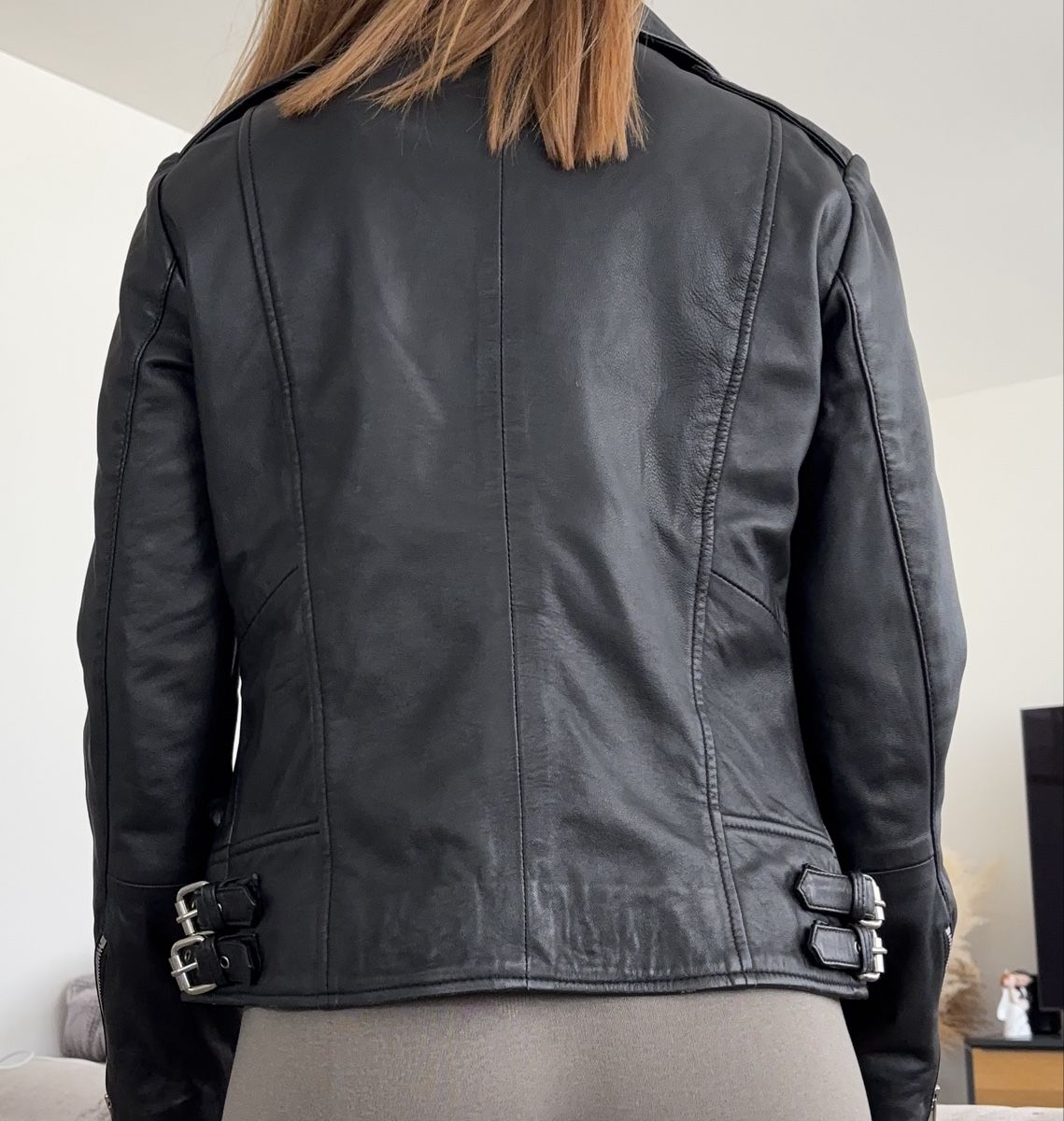 Mango Giacche: echte Lederjacke neuwertig, schwarz, Grösse S – Nuovo (secondo la descrizione) da Schwerzenbach venduto da Gingerella30 3
