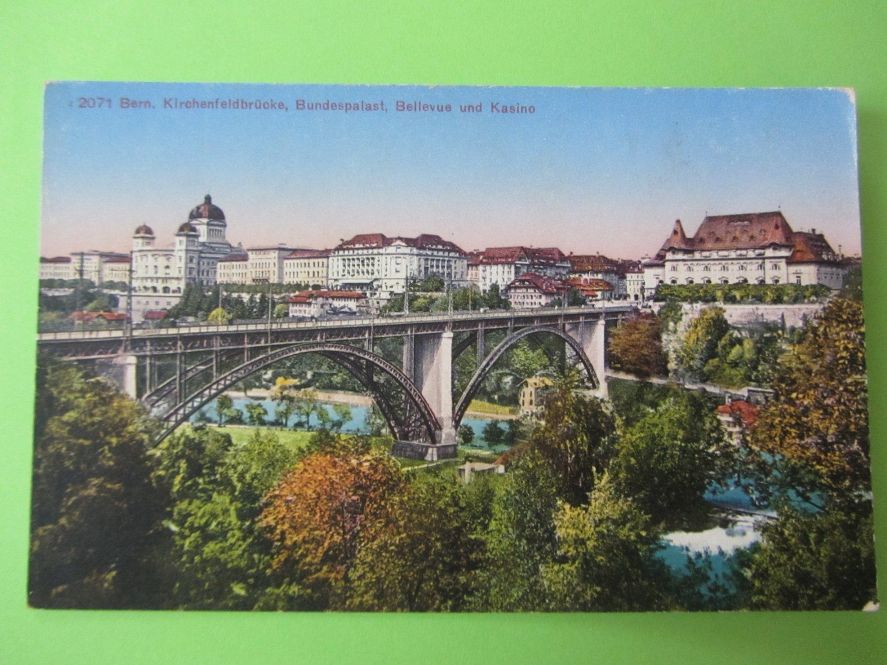 Cartoline postali: Ansichtskarte Bern, Kirchenfeldbrücke,Bundespalast,Bellevue – Usato da Malters venduto da moc_z8d9