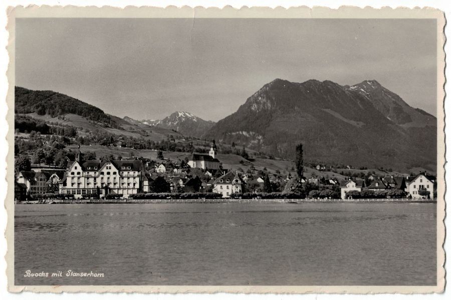 Cartoline postali: Buochs, um 1940 – Usato da Frauenfeld venduto da POML