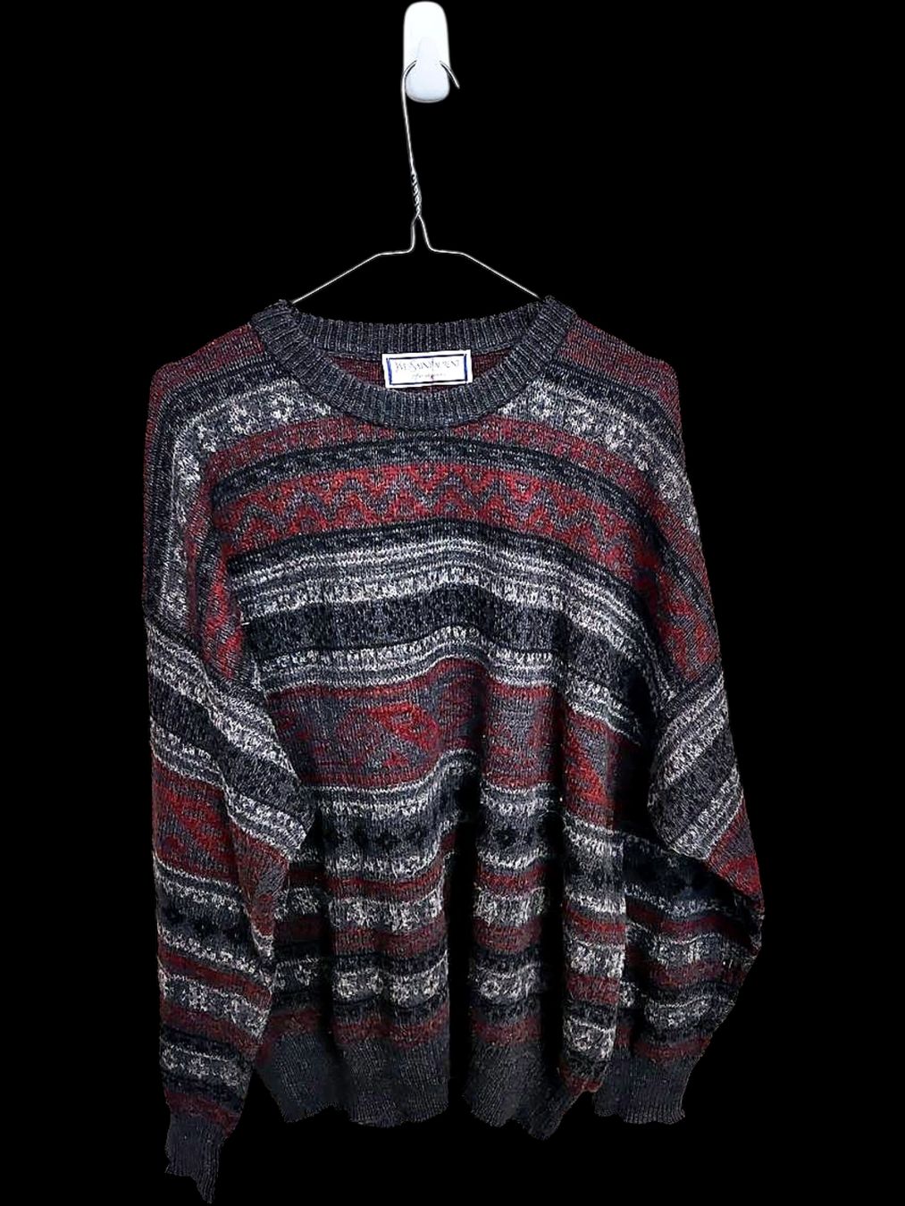 Lotti di vestiti: Yves Saint Laurent Herren Wollpullover gestreift - – Usato da Zug venduto da vinokilo 1