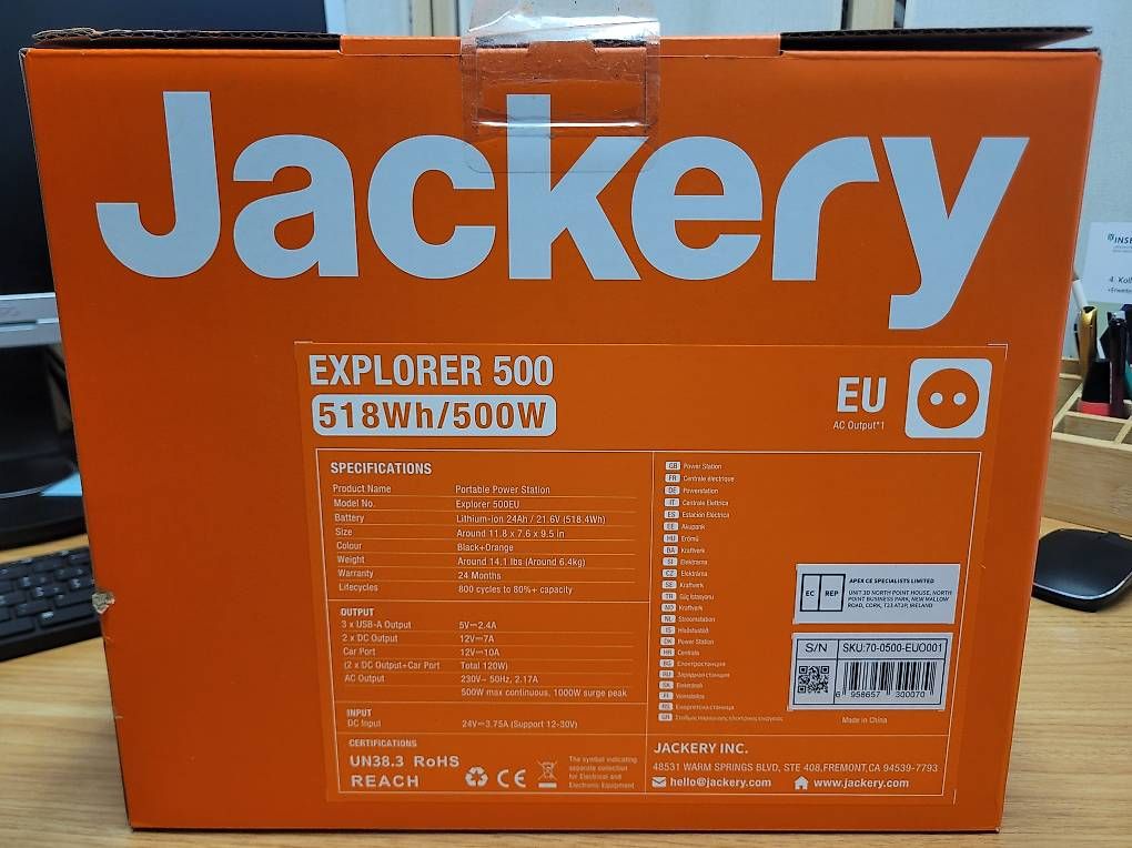 Jackery Dispositivi a energia solare: Jackery Explorer 500 + Solarsaga 100 – Usato da Tentlingen venduto da django.j 3