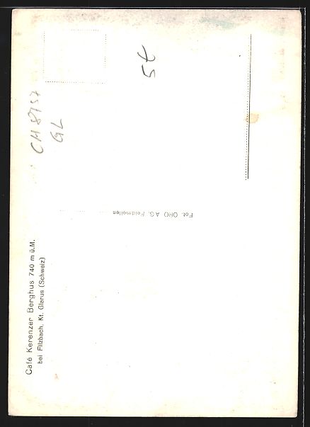 Cartes postales: Filzbach /Glarus, Cafe Kerenzer Berghus – D'occasion à Berlin par bartko-reher 1