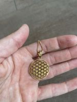 Anhänger Blume des Lebens in gold