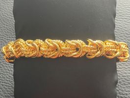 Bracelet vintage doré maille corde, bijou de qualité chic
