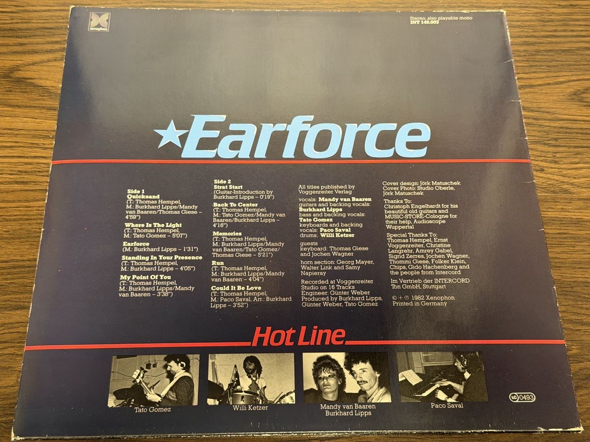 Dischi in vinile: Earforce - Hot Line Vinyl Record, 1983, German Pressing – Usato da BADEN venduto da Sprinz 1