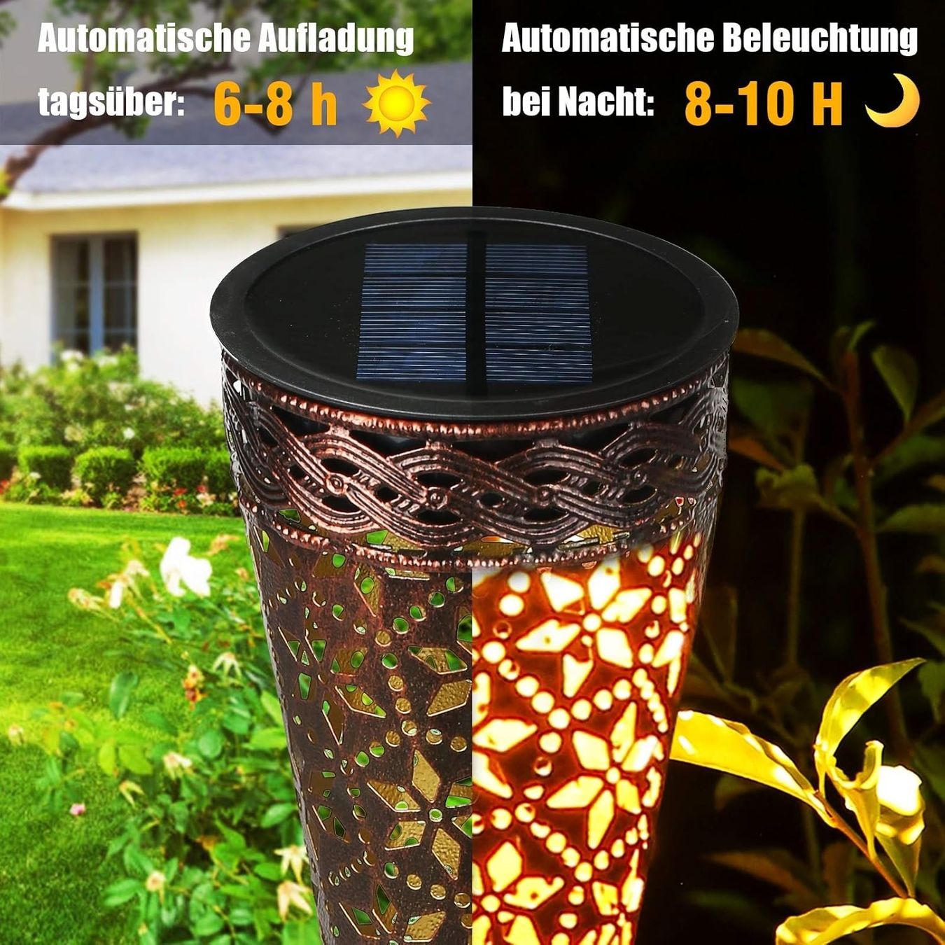 Lanterne: 2x Metall Solarleuchten 2er Set – Nuovo e nell'imballaggio originale da Nuglar venduto da SmartLiving24 1