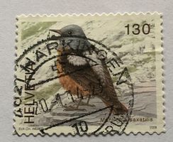 Nr. 1272 STEINRÖTEL Dauermarken Einheimische Vögel GESTEMPEL