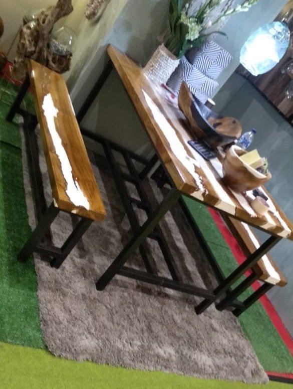 Set di tavolo e panche: SET Sitzgruppe Esstisch Sitzgarnitur Küchentisch Holztisch – Nuovo e nell'imballaggio originale da Daisendorf venduto da Wohn-Kult