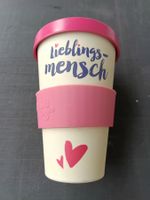 Bamboo to go Becher "Lieblingsmensch" wiederverwendbar