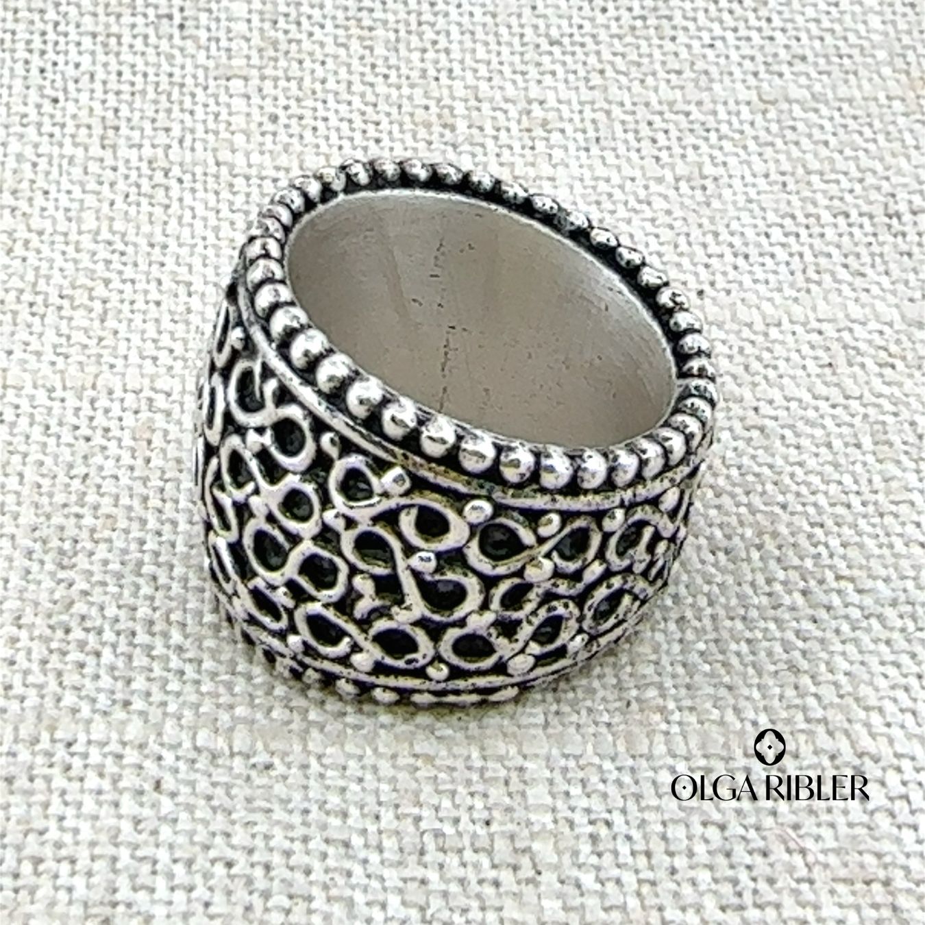Olga Ribler Anelli: Statement Silber Ring 925 Grösse 49 – Nuovo (secondo la descrizione) da Luzern venduto da Schmuckoutlet 1