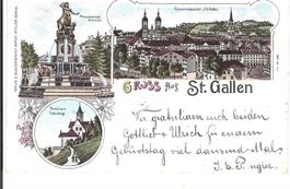 Gruss aus St.Gallen, Litho