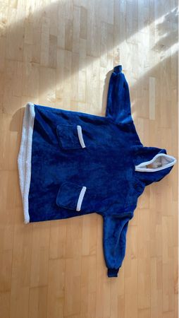 Flauschiger Kuschelpulli mit Kapuze, superweiche Fleecedecke