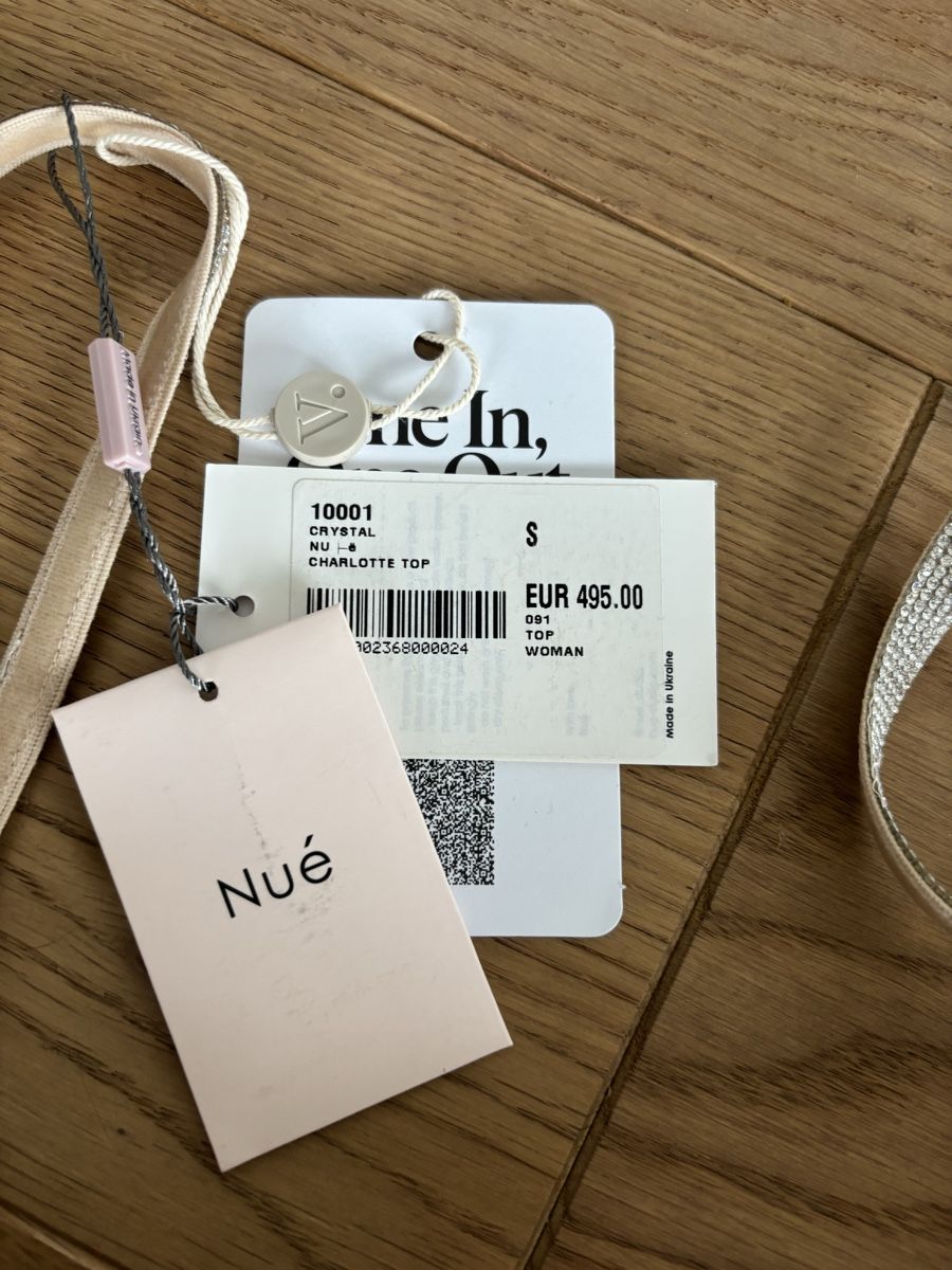 Top: Nué Studio Charlotte Glitzer Top Gr. S neu! – Nuovo e nell'imballaggio originale da Zürich venduto da yves-fck 1