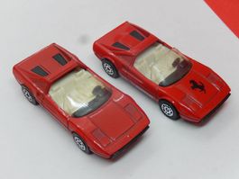2x Ferrari 308GTS - Corgi  ( Junior-Grösse  ) !! made in GB