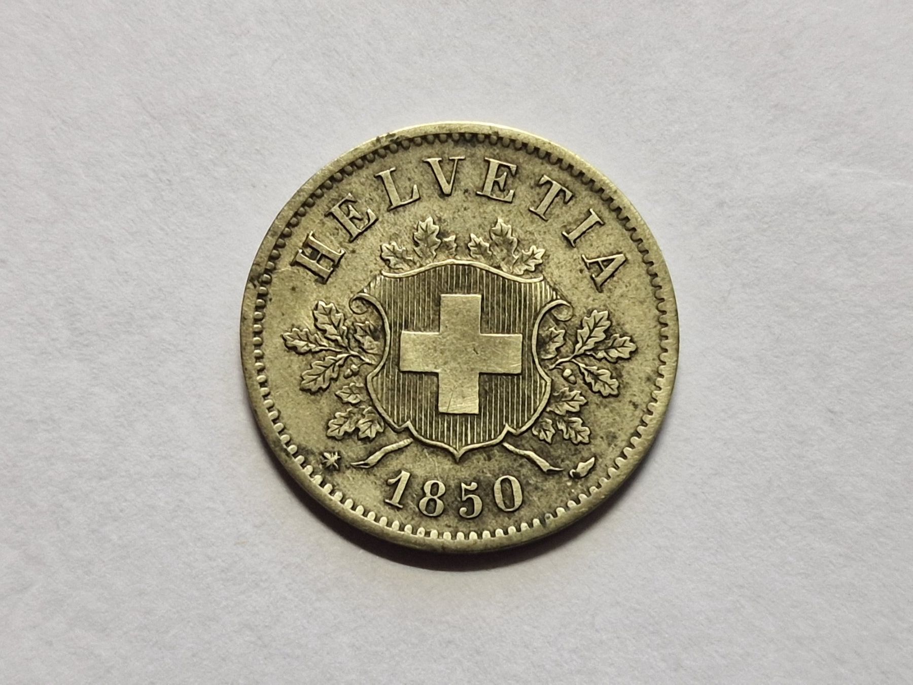 Toutes les monnaies: 10- Rappen 1850. – D'occasion à Zürich par Moreira01 1