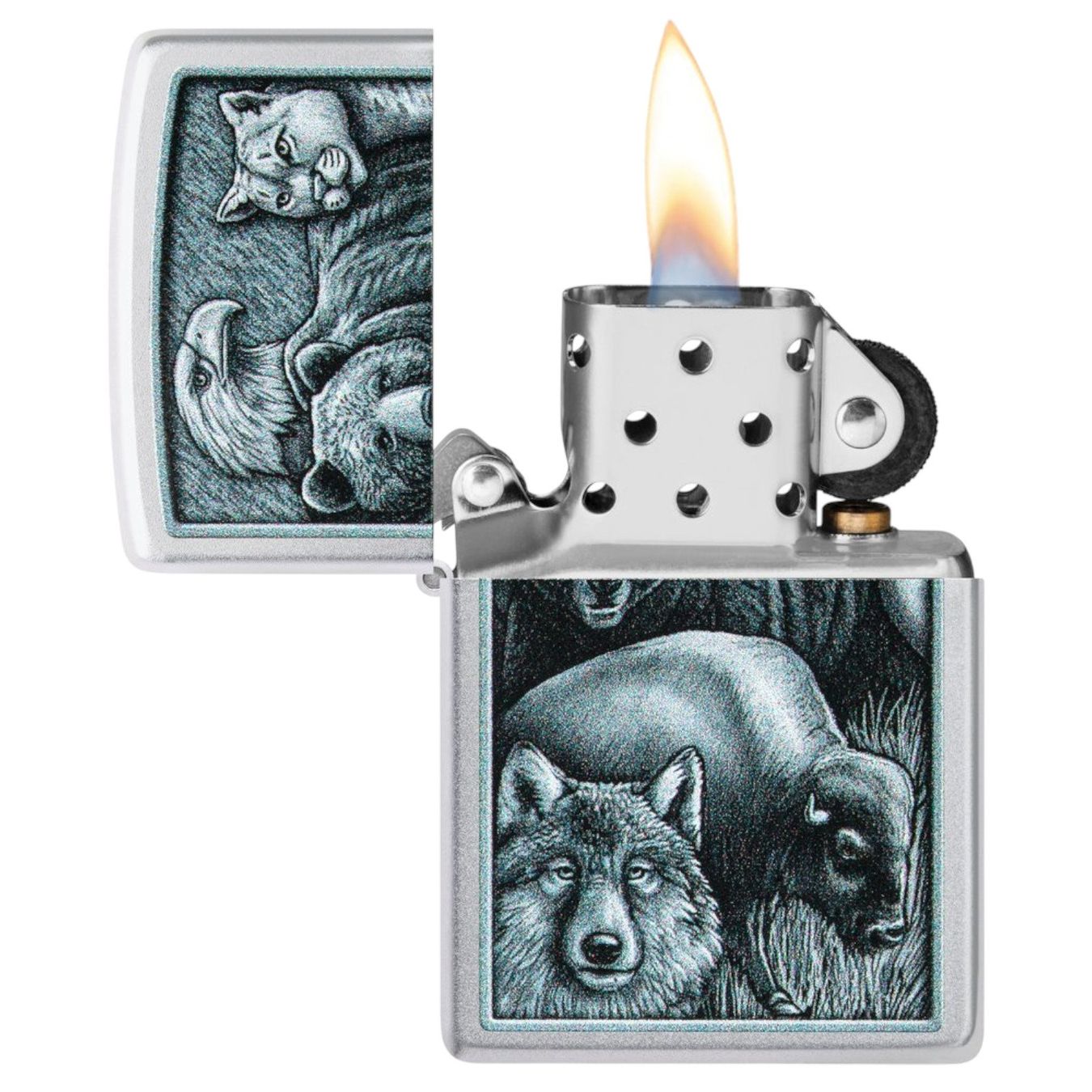 Zippo Accendini: ZIPPO Tiere Design Feuerzeug 60007213 – Nuovo e nell'imballaggio originale da Ennenda venduto da Benzinflamme 2