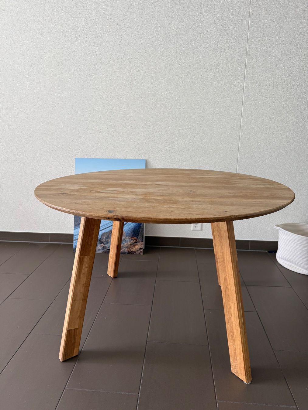 Tische: Esstisch Eiche massiv 120cm – Gebraucht aus St. Moritz von Dolly14