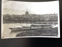 Raddampfer La Suisse in Genf gelaufen 1931