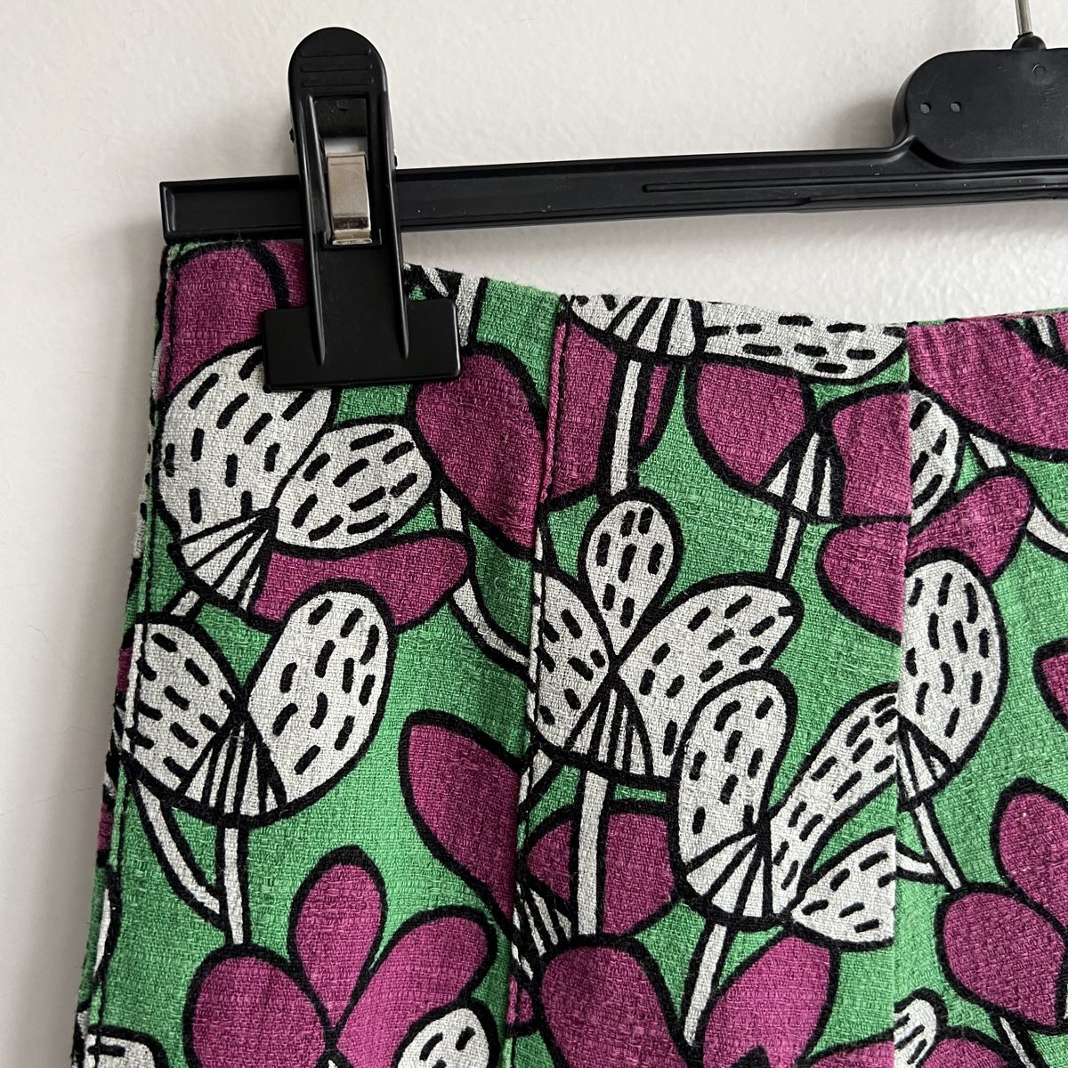 Gonne: Linen Floral Skirt, Size Small/Medium – Usato da Genève venduto da Kookiek 1